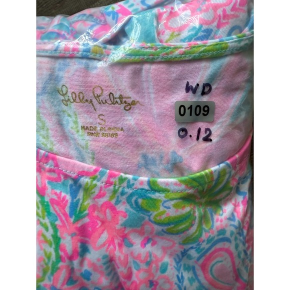 Lilly Pulitzer Tropical Paisley Floral Print Tiered Mini Dress S Resort Summer - Picture 11 of 11